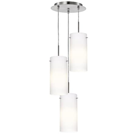 Sunpark Mini LED Pendant Light Fixture, Opal Glass P117-3-62-E26 (No Bulb)